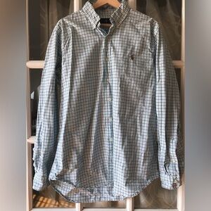 Ralph Lauren size L men’s long sleeve fall, winter spring weight dress shirt EUC